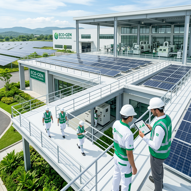 Industrial solar installation project by US Energy and Construction - sustainable energy infrastructure in India